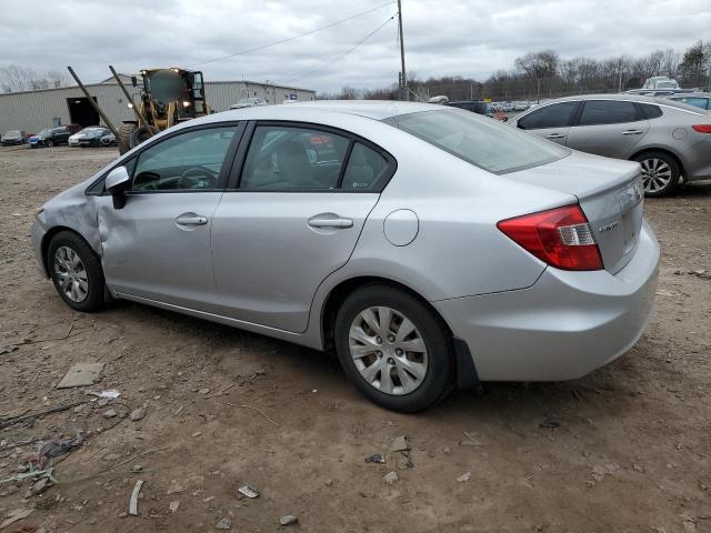 HONDA CIVIC LX 2012 silver  gas 19XFB2F59CE034761 photo #3