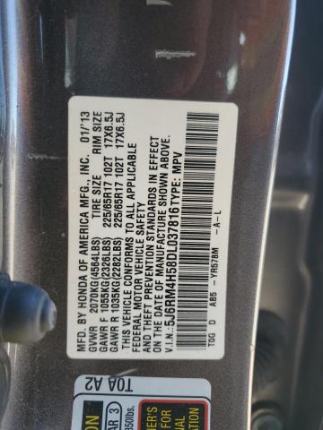 2013 HONDA CR-V EX - 5J6RM4H58DL037816