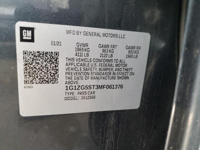 2021 CHEVROLET MALIBU RS - 1G1ZG5ST3MF061376