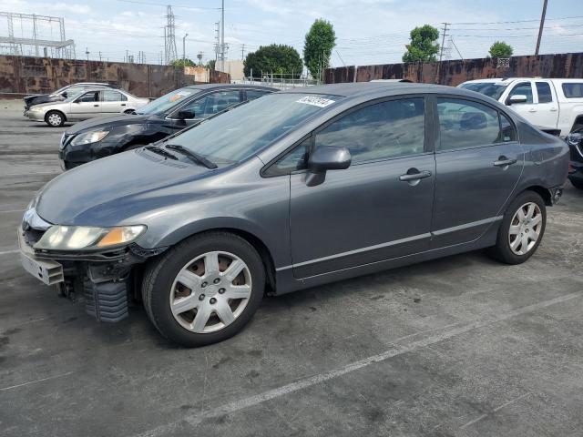 HONDA CIVIC LX 2009 gray sedan 4d gas 2HGFA16519H310443 photo #1