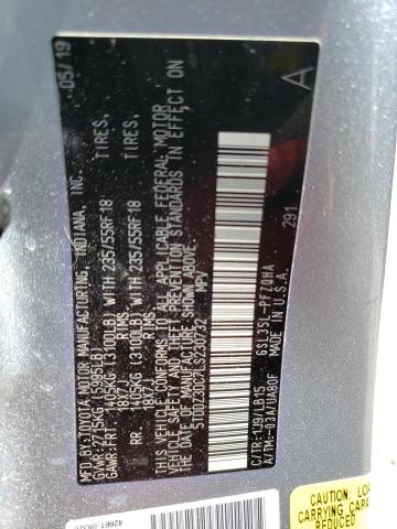 2020 TOYOTA SIENNA XLE 5TDDZ3DC7LS230732