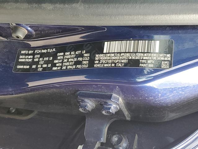 2016 FIAT 500X EASY - ZFBCFXBT1GP374651