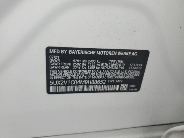 2021 BMW X4 XDRIVE3 - 5UX2V1C04M9H88652