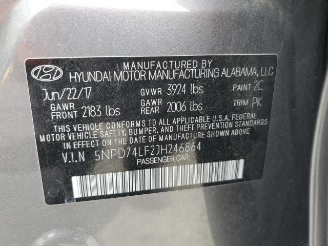 2018 HYUNDAI ELANTRA SE - 5NPD74LF2JH246864