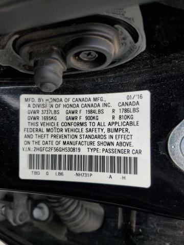 2016 HONDA CIVIC LX - 2HGFC2F56GH530819