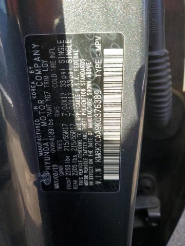 2019 HYUNDAI KONA SEL - KM8K2CAA9KU376389