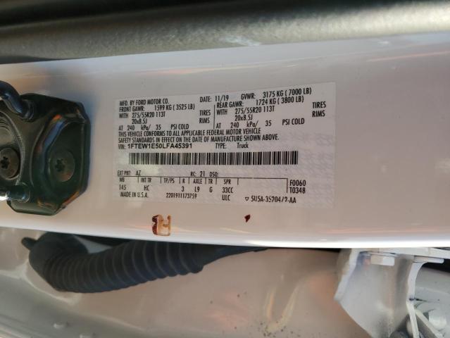 2020 FORD F150 SUPER - 1FTEW1E50LFA45391