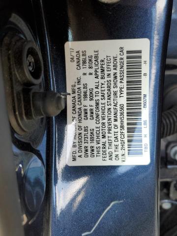 2017 HONDA CIVIC LX - 2HGFC2F58HH536560