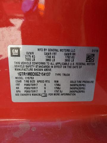 2016 GMC SIERRA C15 - 1GTR1MEC6GZ184137