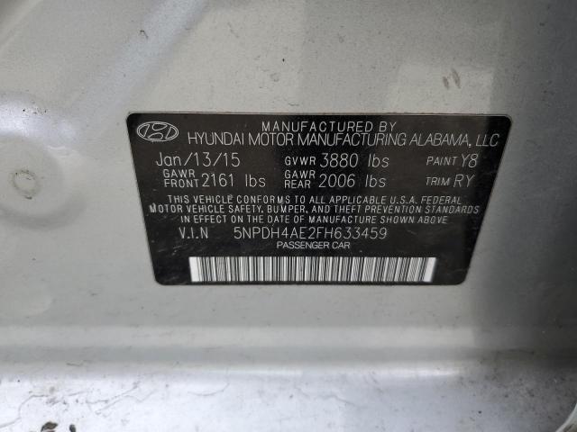 2015 HYUNDAI ELANTRA SE - 5NPDH4AE2FH633459