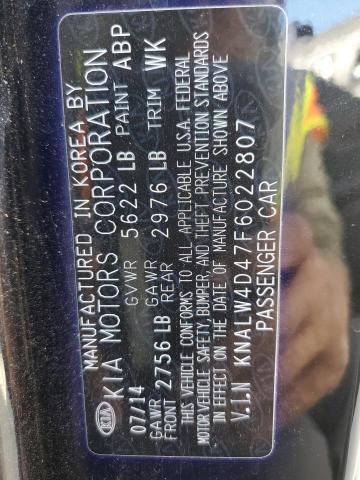 2015 KIA K900 KNALW4D47F6022807