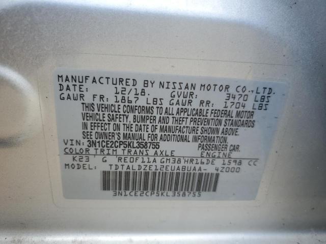 2019 NISSAN VERSA NOTE - 3N1CE2CP5KL358755
