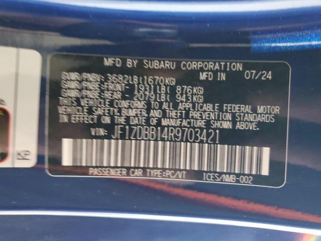 2024 SUBARU BRZ PREMIU JF1ZDBB14R9703421