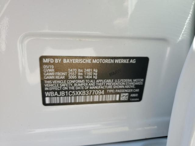 2019 BMW 530XE WBAJB1C5XKB377094