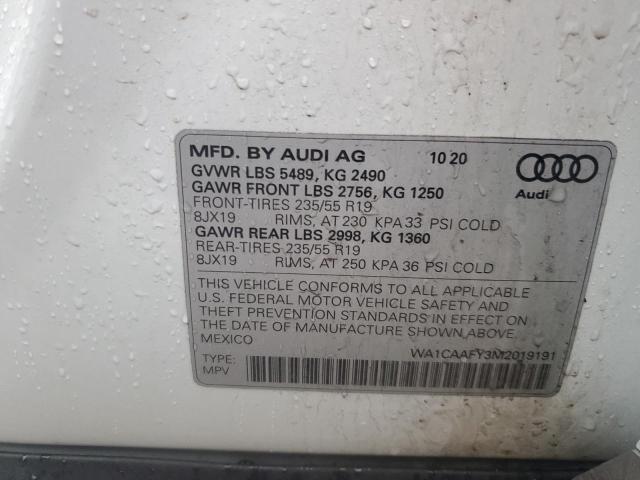 2021 AUDI Q5 PRESTIG - WA1CAAFY3M2019191