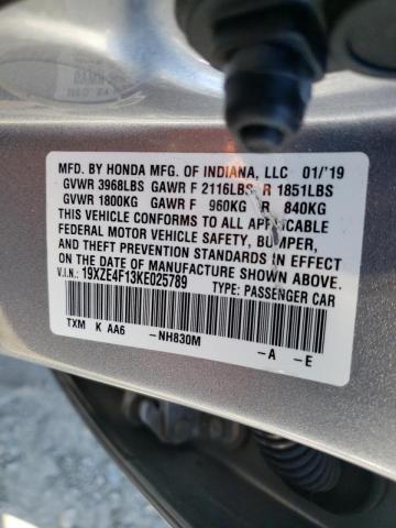 2019 HONDA INSIGHT LX 19XZE4F13KE025789