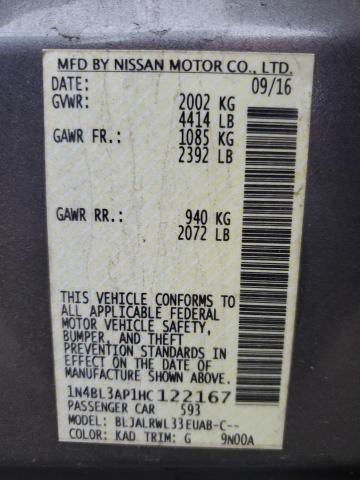 2017 NISSAN ALTIMA 3.5 - 1N4BL3AP1HC122167
