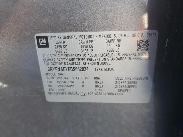 2011 CADILLAC SRX LUXURY - 3GYFNAEY6BS662834