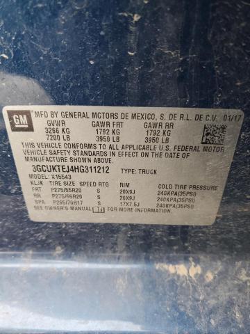 2017 CHEVROLET SILVERADO - 3GCUKTEJ4HG311212