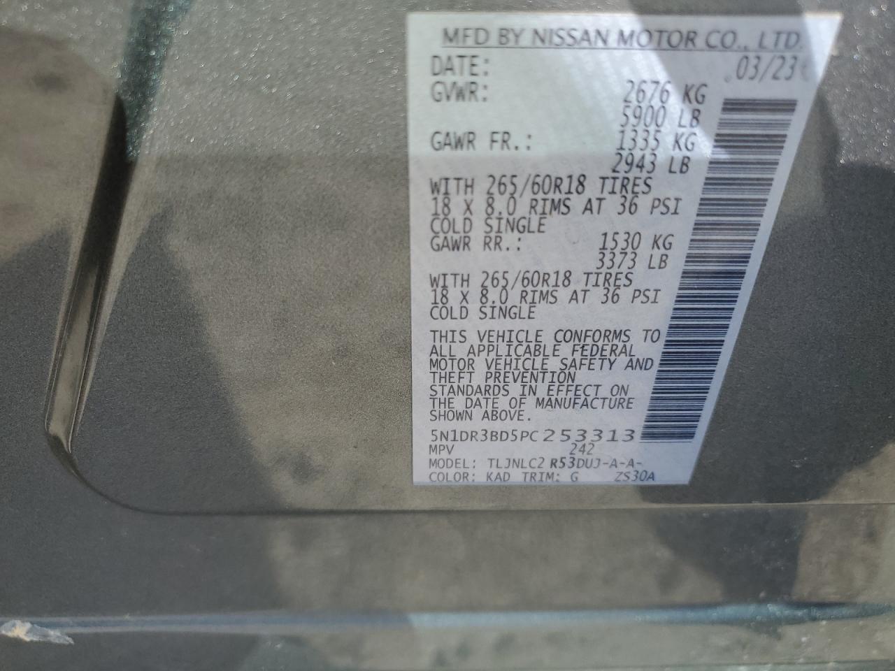 NISSAN PATHFINDER SV