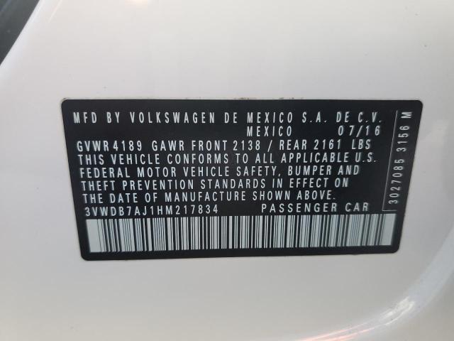 2017 VOLKSWAGEN JETTA SE - 3VWDB7AJ1HM217834