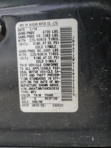 2019 NISSAN ROGUE S - JN8AT2MV1KW392634