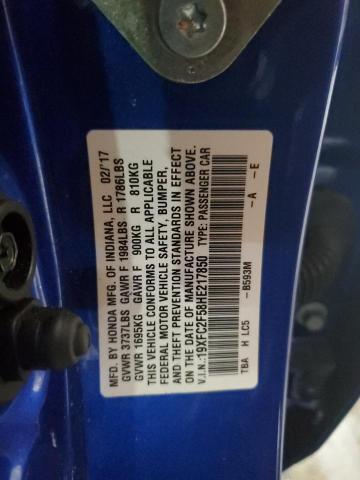 2017 HONDA CIVIC LX - 19XFC2F58HE217850