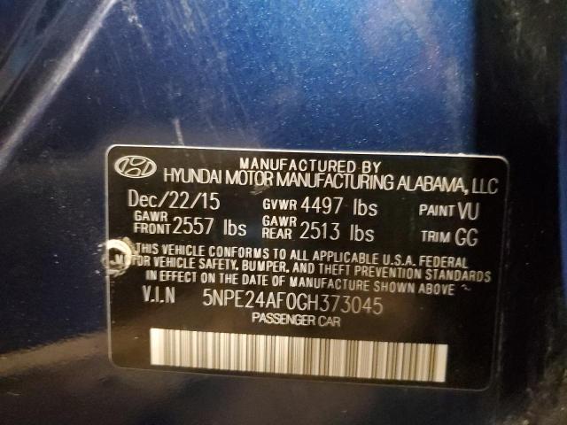 2016 HYUNDAI SONATA SE - 5NPE24AF0GH373045