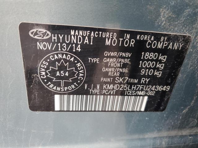 2015 HYUNDAI ELANTRA GT - KMHD25LH7FU243649