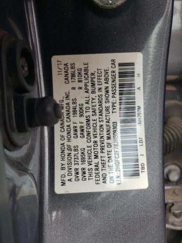 2018 HONDA CIVIC EX - 2HGFC2F78JH509303