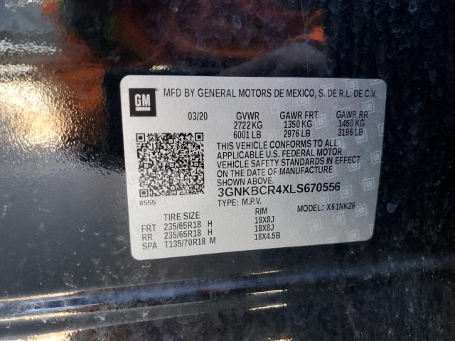 2020 CHEVROLET BLAZER 2LT - 3GNKBCR4XLS670556
