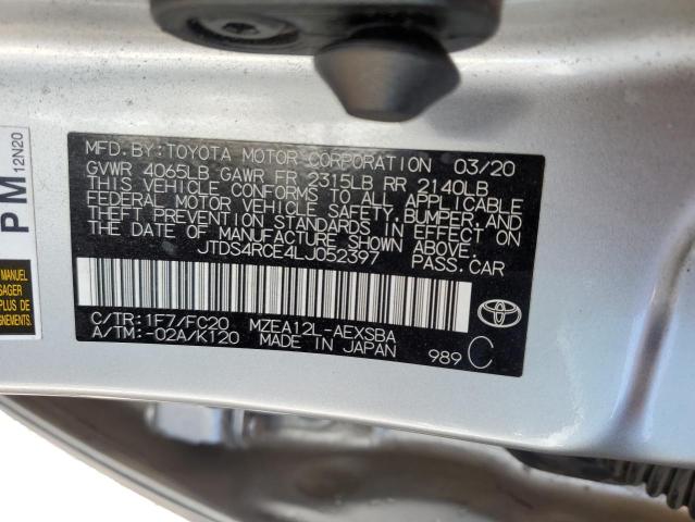 2020 TOYOTA COROLLA SE - JTDS4RCE4LJ052397