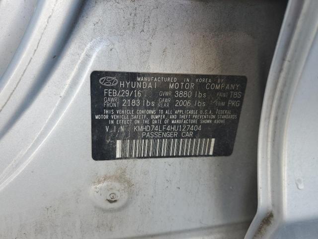 2017 HYUNDAI ELANTRA SE - KMHD74LF4HU127404