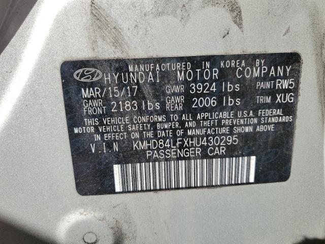 2017 HYUNDAI ELANTRA SE - KMHD84LFXHU430295