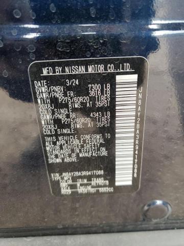 2024 NISSAN ARMADA SL JN8AY2BA3R9417088