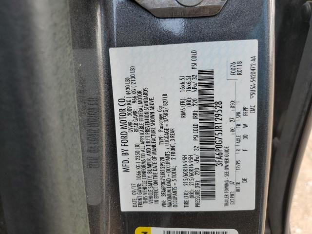 2018 FORD FUSION S - 3FA6P0G75JR129528