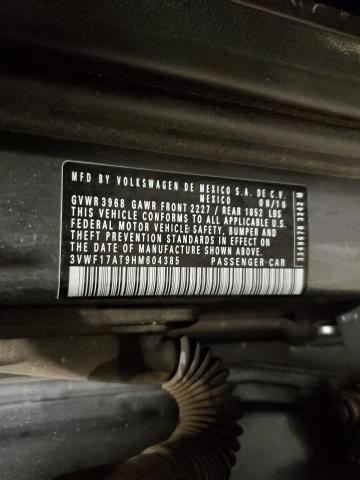 2017 VOLKSWAGEN BEETLE 1.8 - 3VWF17AT9HM604385