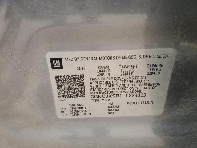 2020 CHEVROLET TRAX LS 3GNCJKSB1LL223313