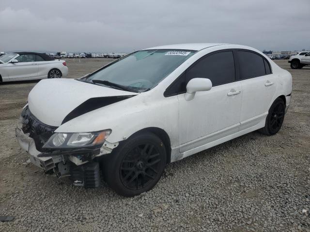 HONDA CIVIC LX 2009 white  gas 19XFA16569E048574 photo #1