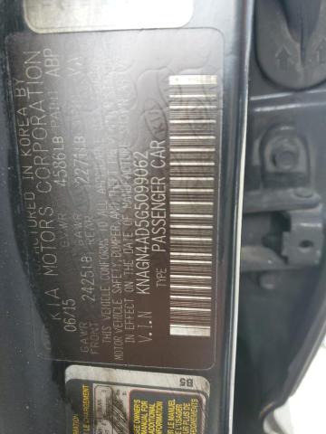2016 KIA OPTIMA HYB - KNAGN4AD5G5099062