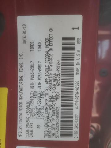 2018 TOYOTA TACOMA DOU - 5TFAZ5CNXJX058575