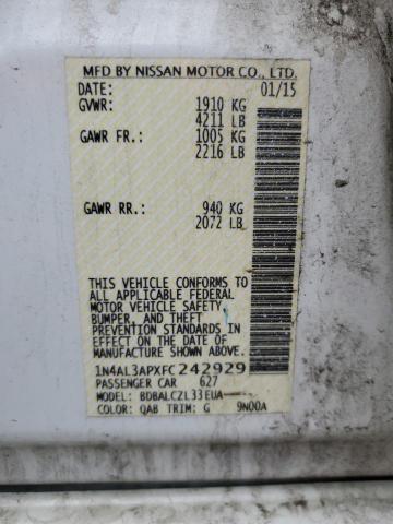 2015 NISSAN ALTIMA 2.5 - 1N4AL3APXFC242929