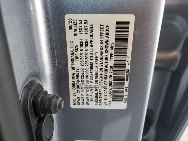 2020 HONDA CR-V EXL - 7FARW1H82LE017320
