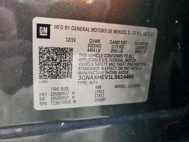 2020 CHEVROLET EQUINOX LS - 3GNAXHEV1LS614465