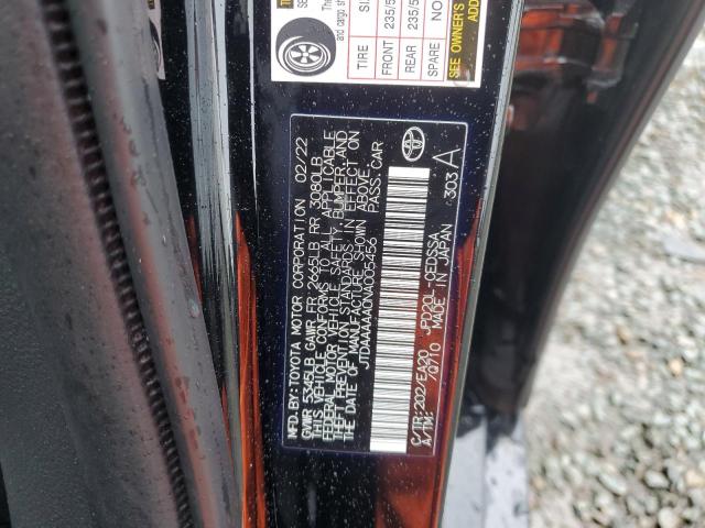 2022 TOYOTA MIRAI LE JTDAAAAA0NA005456