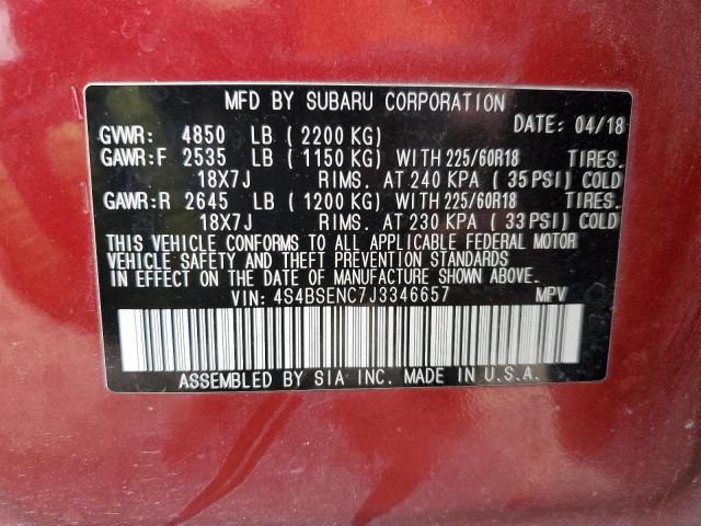 2018 SUBARU OUTBACK 3. - 4S4BSENC7J3346657