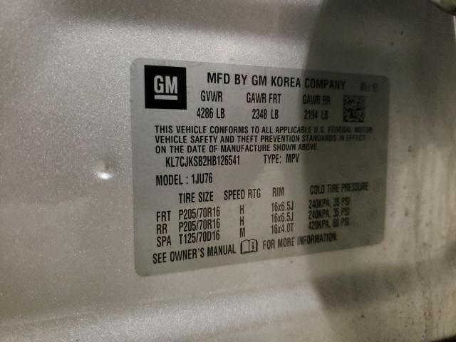2017 CHEVROLET TRAX LS - KL7CJKSB2HB126541