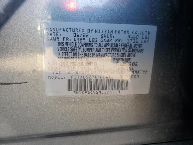 2022 NISSAN KICKS SV - 3N1CP5CV5NL525713