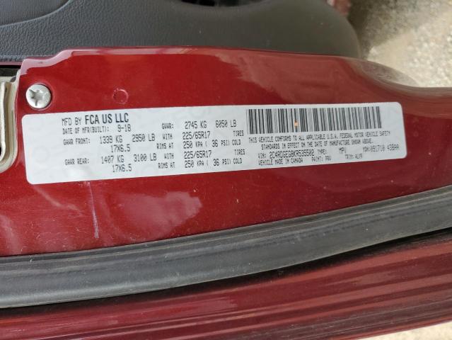 2019 DODGE GRAND CARA - 2C4RDGEG8KR535502