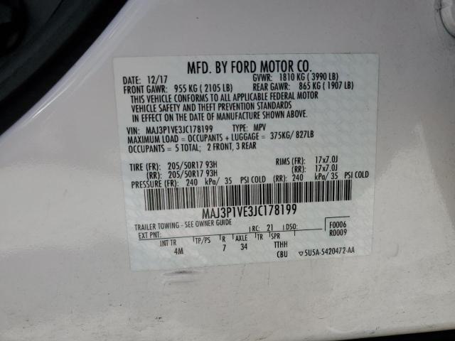 2018 FORD ECOSPORT T - MAJ3P1VE3JC178199